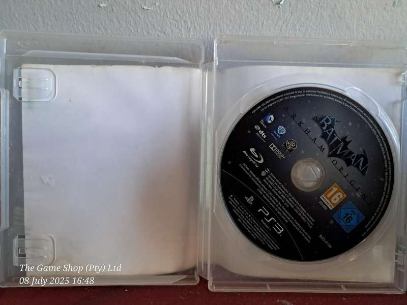 PS3 BATMAN ARKHAM ORIGINS - NO MANUAL