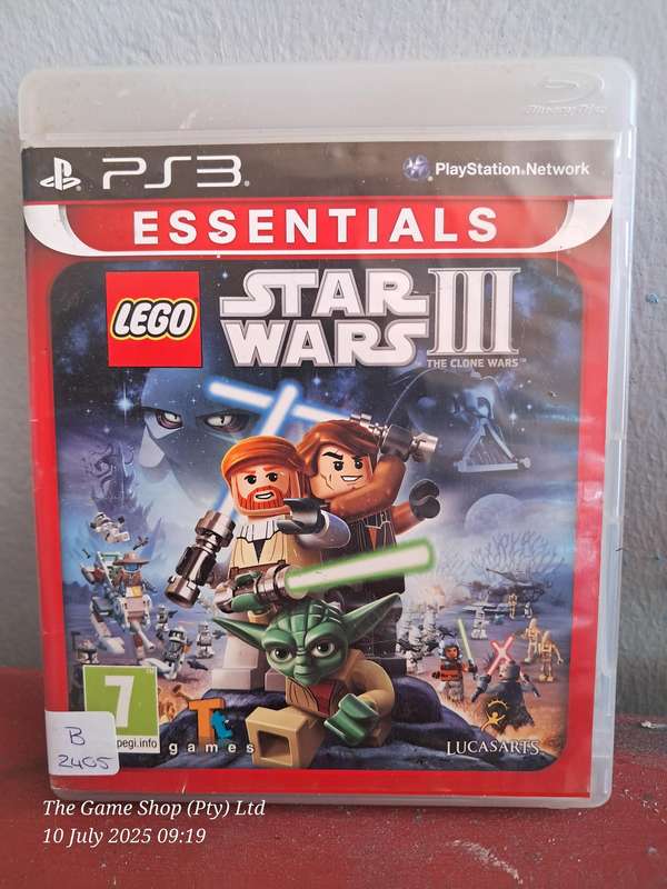 PS3 LEGO STAR WARS 3 : THE CLONE WARS (ESSENTIALS) - CIB