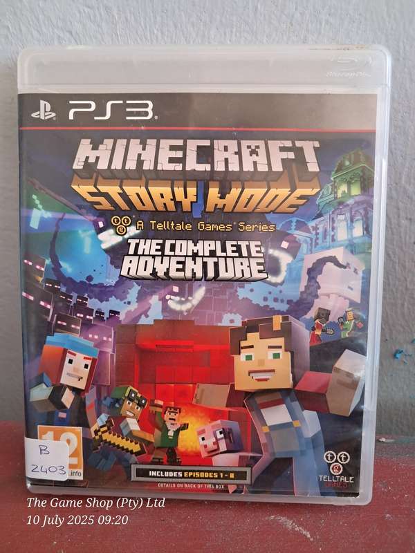 PS3 MINECRAFT : STORY MODE COMPLETE - CIB