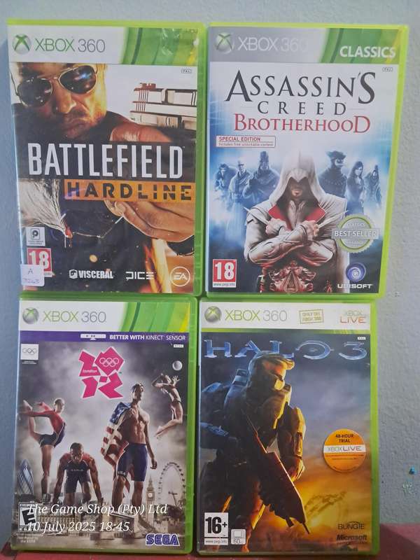 XBOX 360 BUNDLE (4X GAMES)