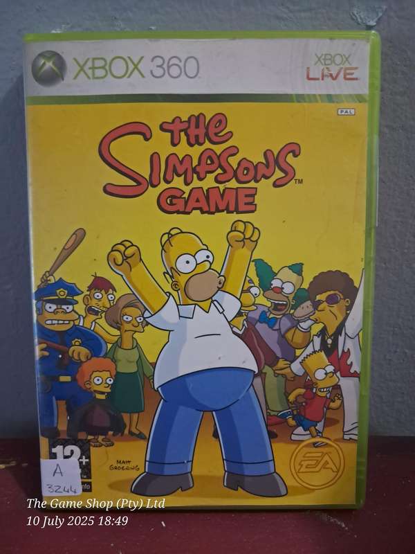 XBOX 360 THE SIMPSONS GAME - CIB