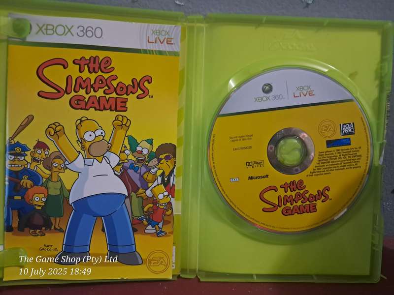 XBOX 360 THE SIMPSONS GAME - CIB