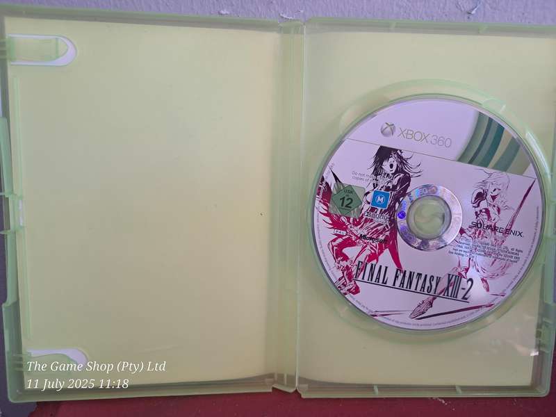 XBOX 360 FINAL FANTASY XIII-2 - NO MANUAL