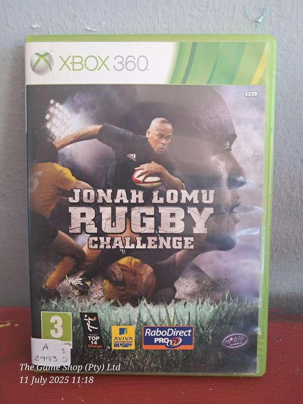 XBOX 360 JONAH LOMU RUGBY CHALLENGE - CIB