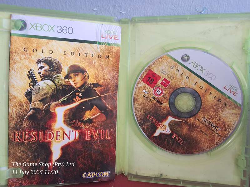 XBOX 360 RESIDENT EVIL 5 (GOLD EDITION) - CIB