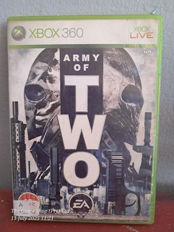 XBOX 360 ARMY OF TWO - NO MANUAL