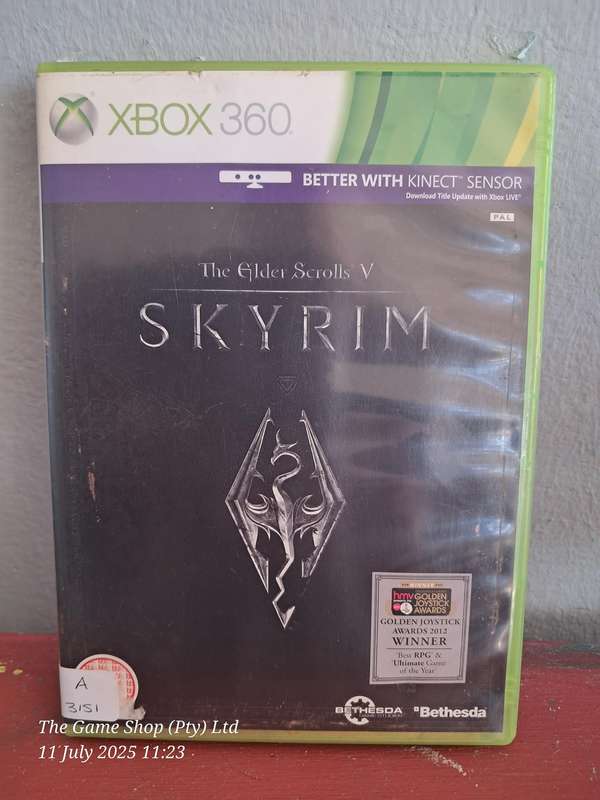 XBOX 360 THE ELDER SCROLLS : SKYRIM (NO MAP)