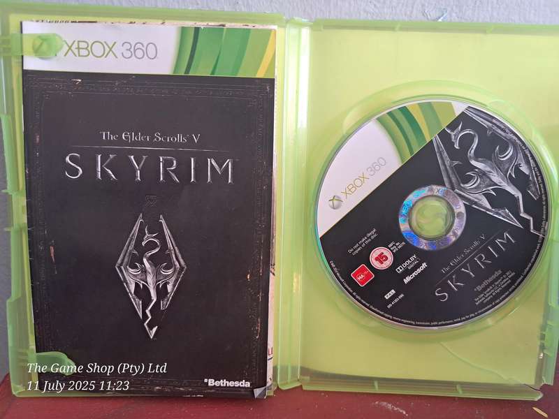 XBOX 360 THE ELDER SCROLLS : SKYRIM (NO MAP)