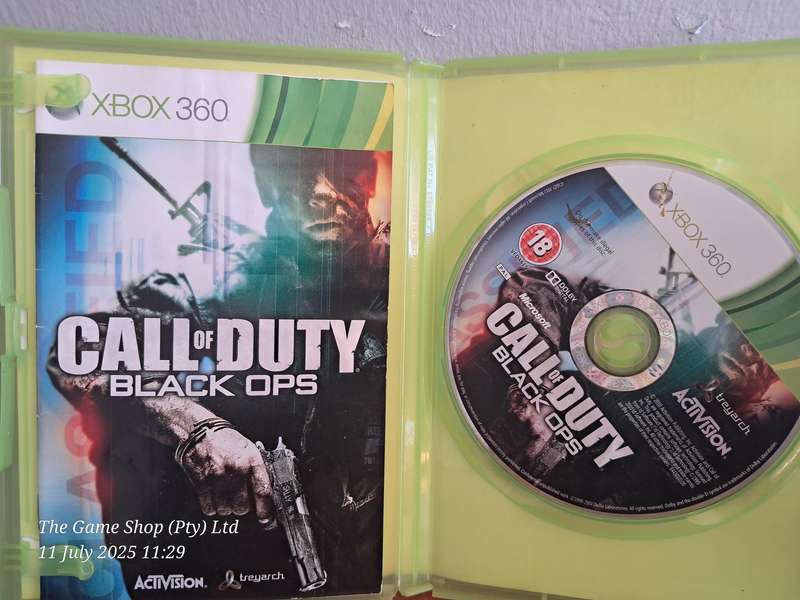 XBOX 360 CALL OF DUTY : BLACK OPS - CIB