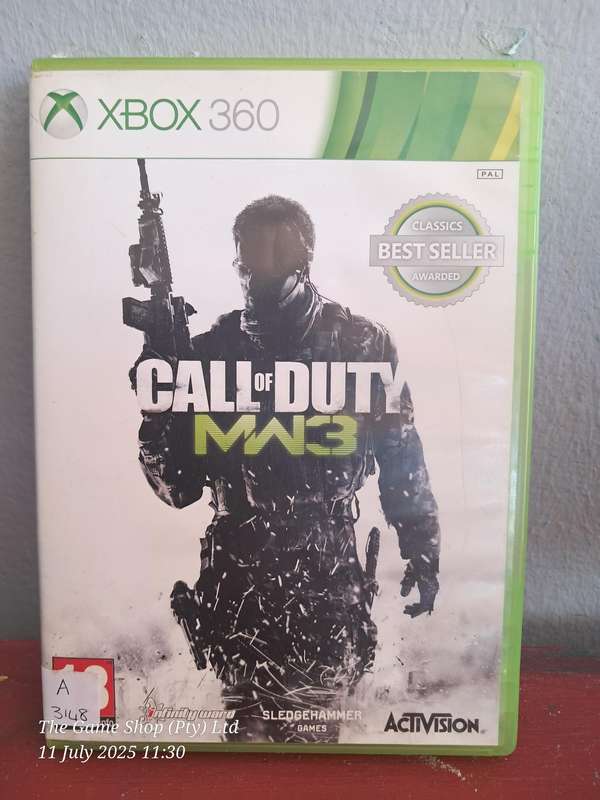 XBOX 360 CALL OF DUTY : MODERN WARFARE 3 - NO MANUAL