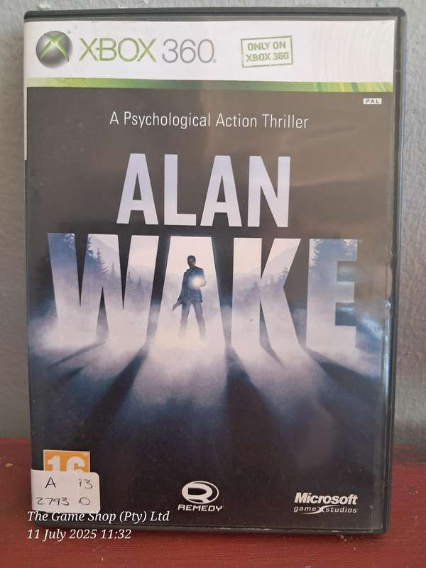 XBOX 360 ALAN WAKE - CIB