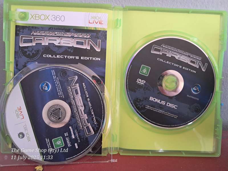 XBOX 360 NEED FOR SPEED : CARBON (COLLECTORS EDITION) - CIB