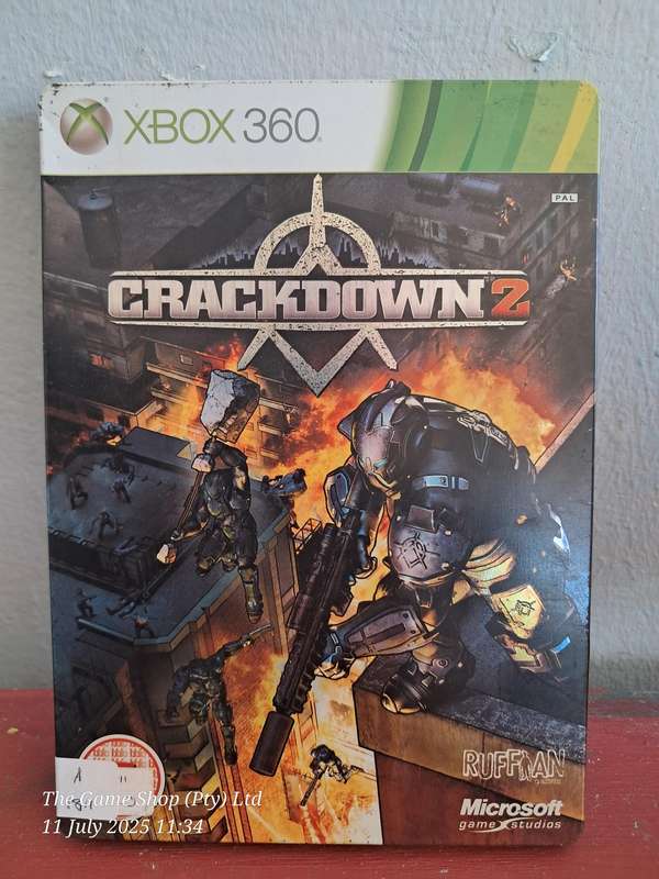 XBOX 360 CRACKDOWN 2 - LIMITED STEEL CASING EDITION (CIB)