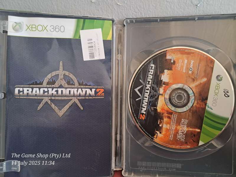 XBOX 360 CRACKDOWN 2 - LIMITED STEEL CASING EDITION (CIB)