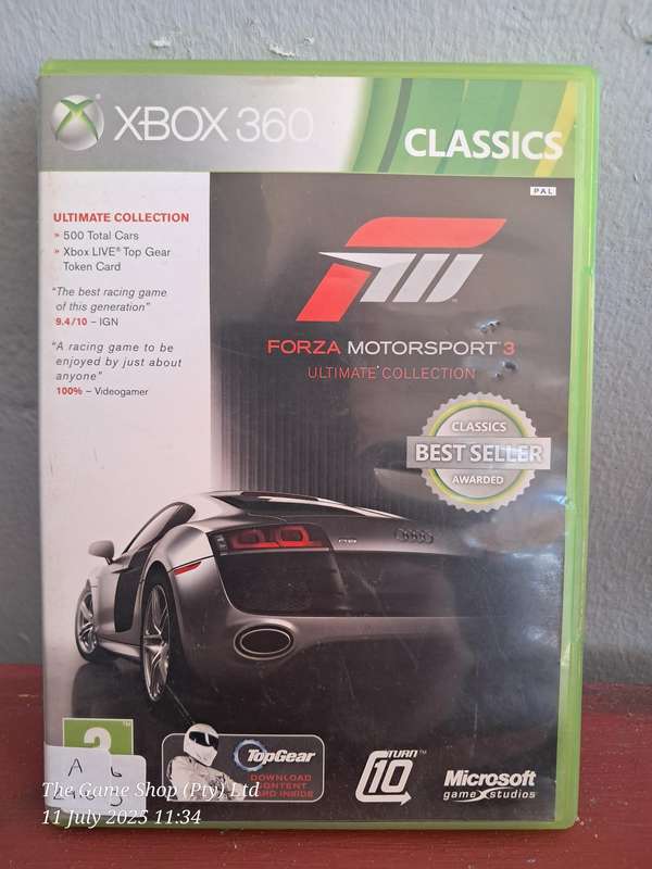 XBOX 360 FORZA MOTORSPORT 3 (ULTIMATE EDITION) - CIB