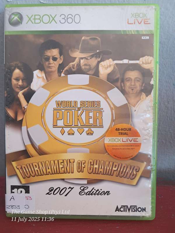 XBOX 360 WORLD SERIES OF POKER 2007 - CIB