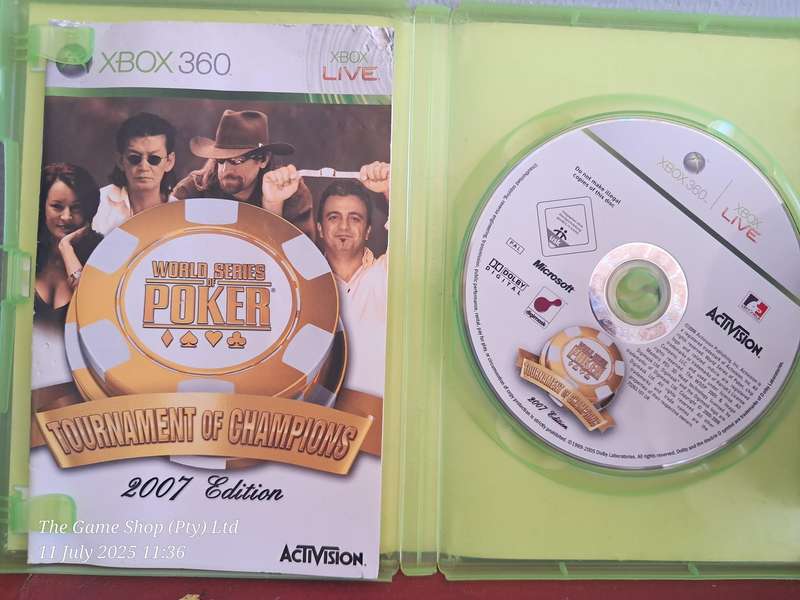 XBOX 360 WORLD SERIES OF POKER 2007 - CIB