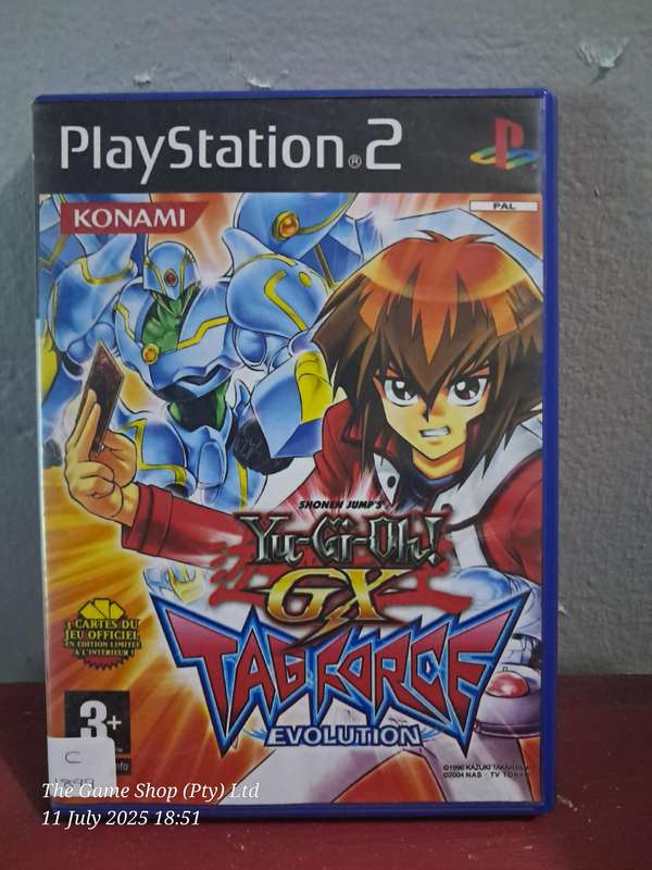 PS2 YU-GI-OH! GX TAG FORCE EVOLUTION - NO MANUAL (RE-PRINTED ARTWORK)