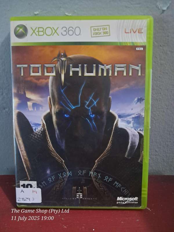 XBOX 360 TOO HUMAN - NO MANUAL