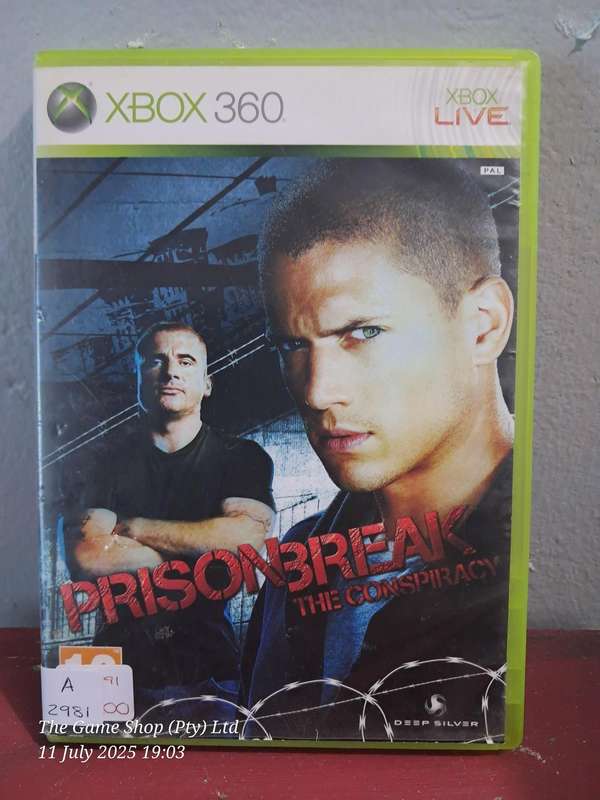 XBOX 360 PRISON BREAK : THE CONSPIRACY - CIB
