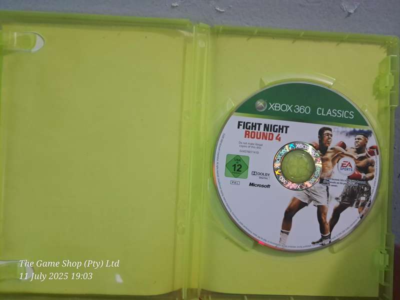 XBOX 360 FIGHT NIGHT RD 4 - NO MANUAL