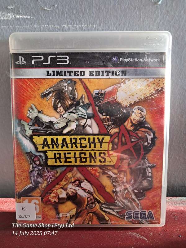 PS3 ANARCHY REIGNS - CIB