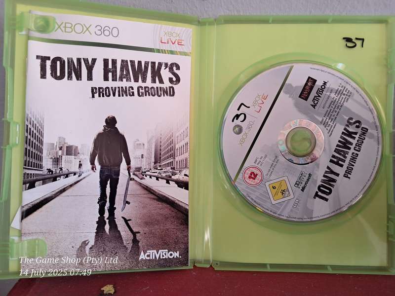 XBOX 360 TONY HAWK'S PROVING GROUND - CIB