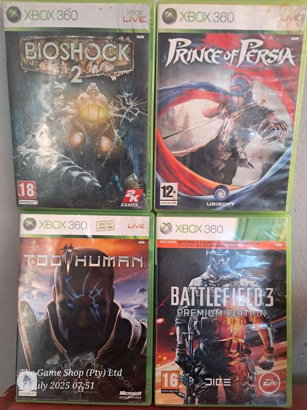 XBOX 360 BUNDLE (4X GAMES)