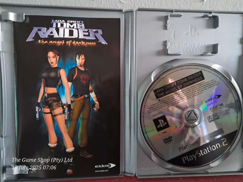 PS2 TOMB RAIDER : ANGEL OF DARKNESS (PLATINUM) - CIB