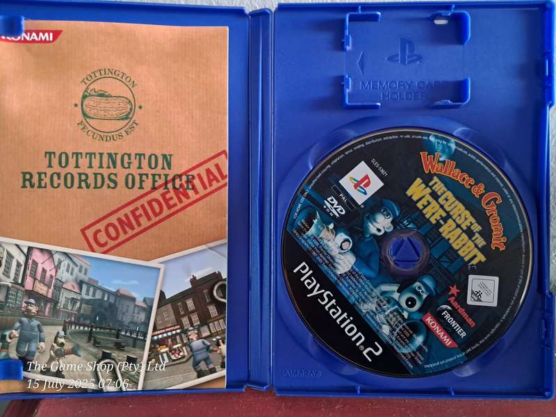 PS2 WALLACE & GROMIT : THE CURSE OF THE WERE-RABBIT - CIB