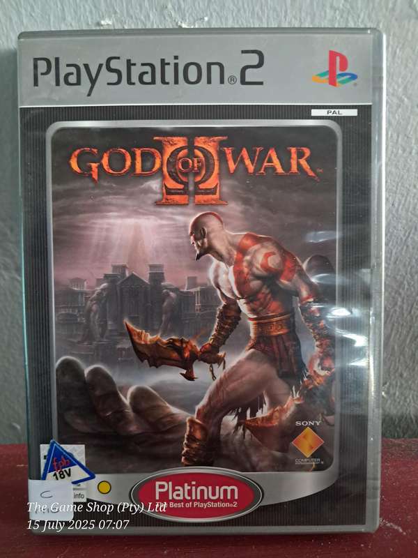 PS2 GOD OF WAR 2 (PLATINUM) - CIB