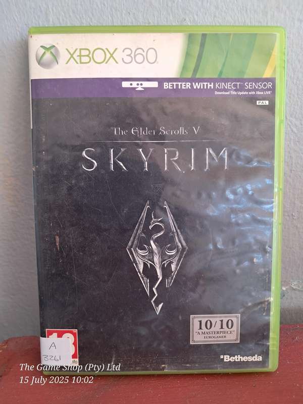 XBOX 360 THE ELDER SCROLLS : SKYRIM (NO MAP) NO MANUAL