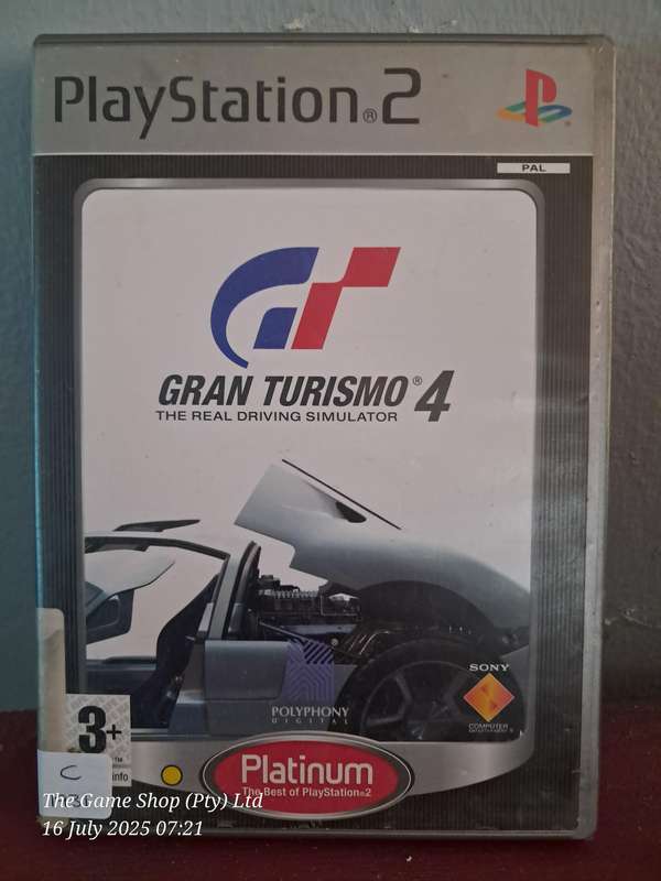 PS2 GRAN TURISMO 4 (PLATINUM COVER) - CIB