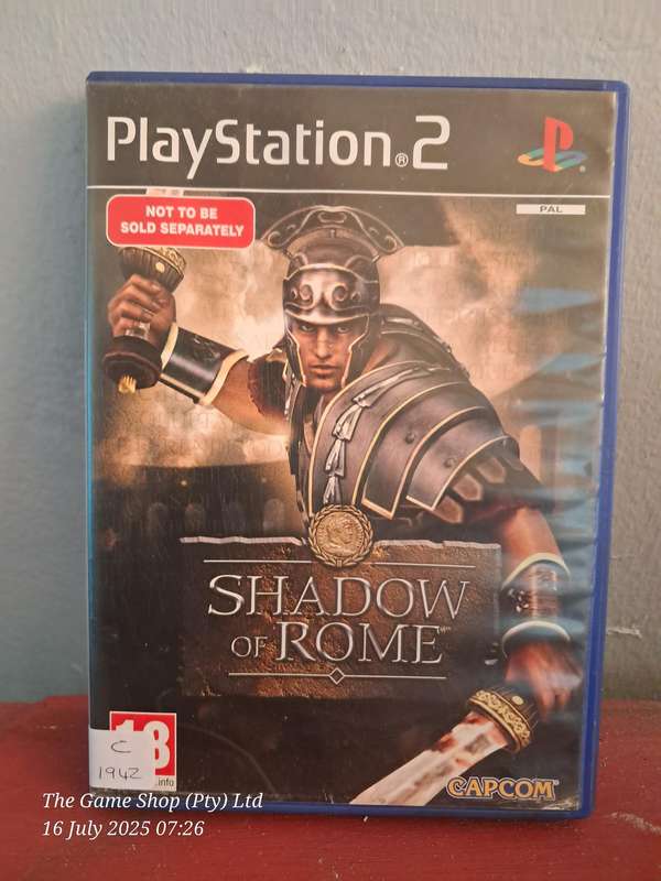 PS2 SHADOW OF ROME - NO MANUAL
