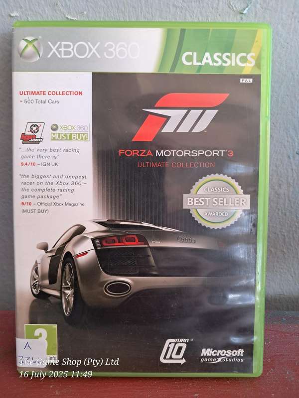 XBOX 360 FORZA MOTORSPORT 3 (ULTIMATE COLLECTION) - CIB