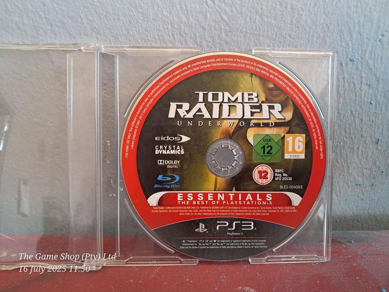 PS3 TOMB RAIDER : UNDERWORLD - DISC ONLY