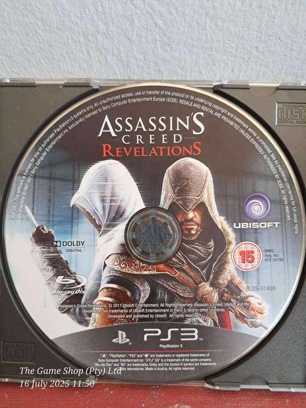 PS3 ASSASSINS CREED REVELATIONS - DISC ONLY