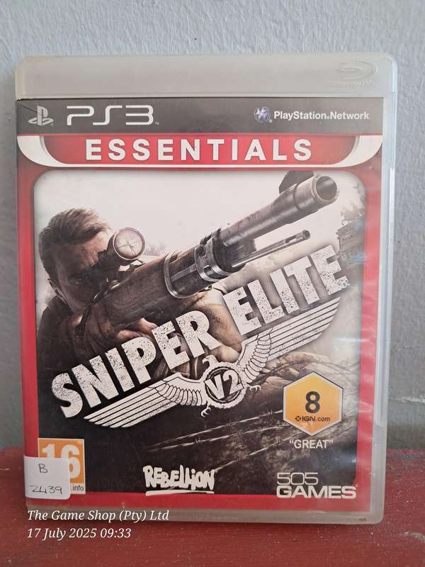 PS3 SNIPER ELITE V2 (ESSENTIALS) - CIB
