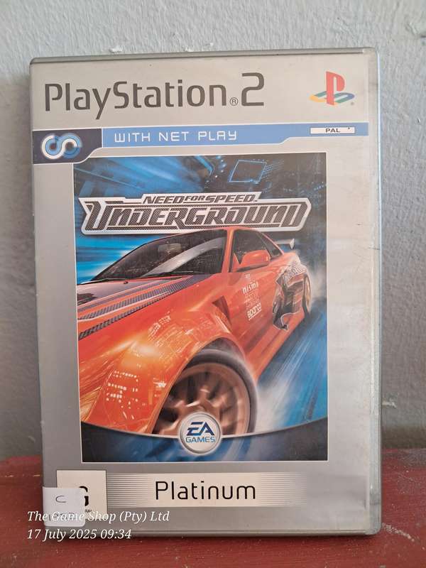 PS2 NEED FOR SPEED : UNDERGROUND (PLATINUM) - CIB