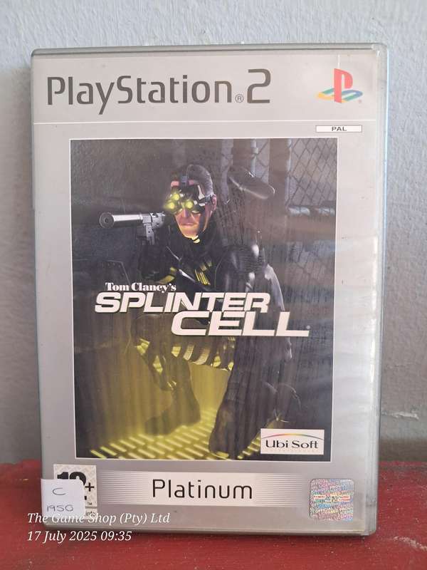 PS2 SPLINTERCELL (PLATINUM) NO MANUAL
