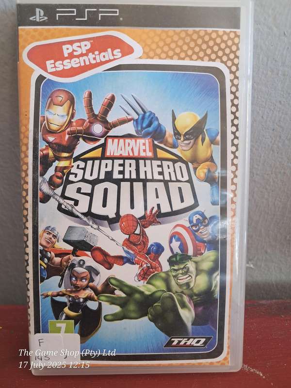 PSP MARVEL SUPER HERO SQUAD - NO MANUAL (RE-PRINTED ARTWORK)