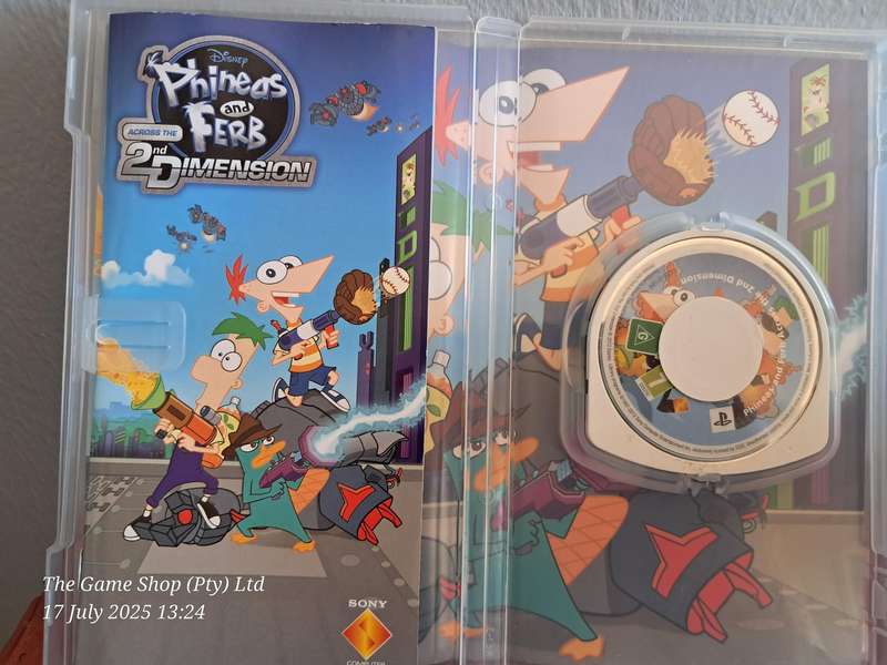 PSP PHINEAS AND FERB : ACROSS THE 2ND DIMENSION - CIB