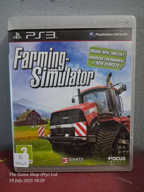 PS3 FARMING SIMULATOR - NO MANUAL