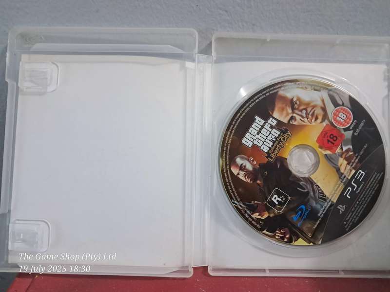 PS3 GRAND THEFT AUTO : EPISODES FROM LIBERTY CITY - NO MANUAL/MAP