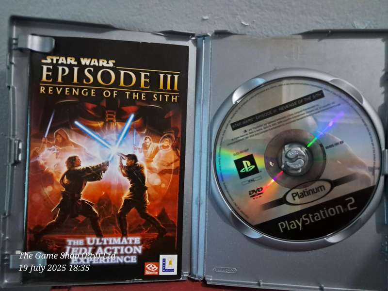 PS2 STAR WARS EPISODE III : REVENGE OF THE SITH (PLATINUM) - CIB