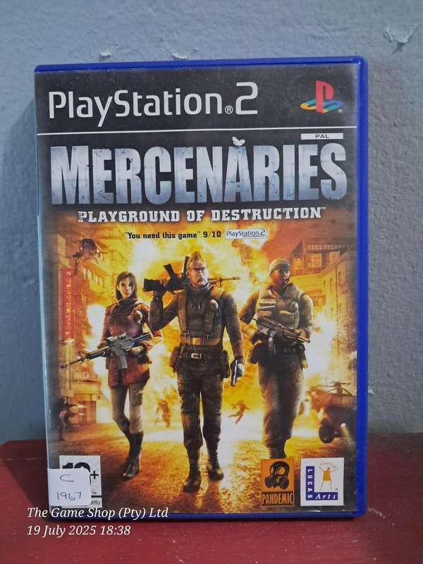 PS2 MERCENARIES : PLAYGROUND OF DESTRUCTION - CIB