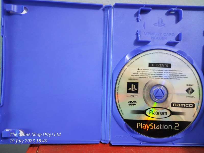 PS2 TEKKEN 5 - NO MANUAL (PLATINUM DISC)