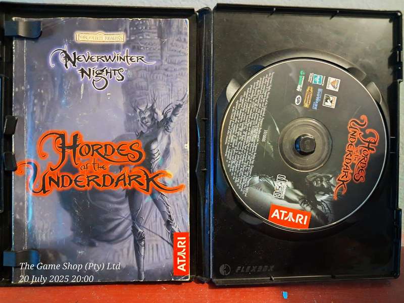 PC NEVERWINTER NIGHTS : HORDES OF THE UNDERDARK & SHADOWS OF THE UNDERTIDE EXP PACKS