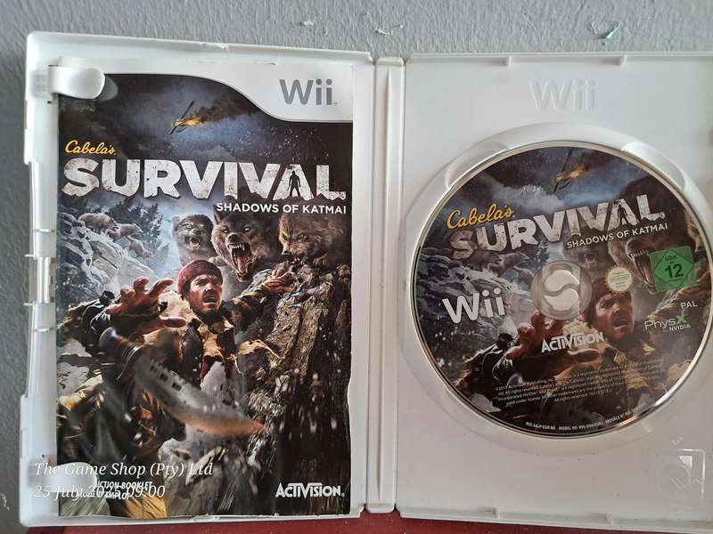 WII CABELA'S SURVIVAL : SHADOWS OF KATMAI - CIB