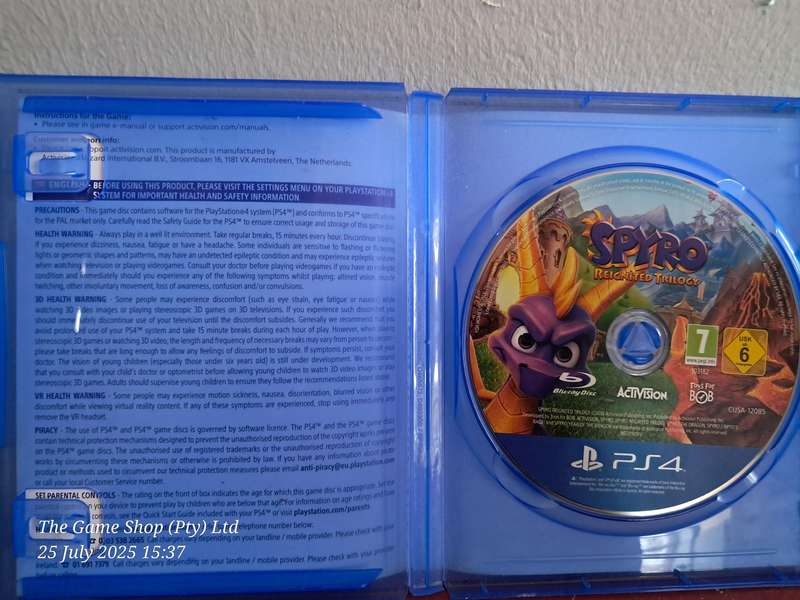 PS4 SPYRO : REIGNITED TRILOGY